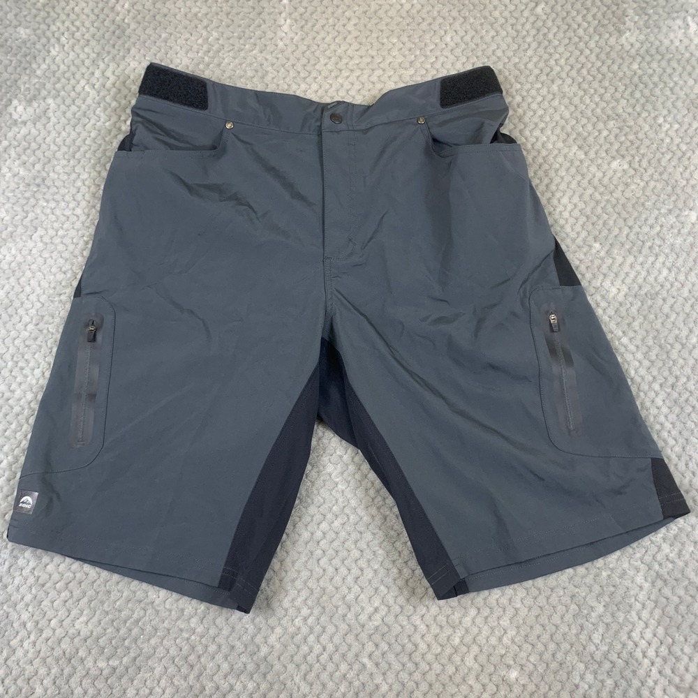 Zoic Ether Mountain Bike Shorts Mens XXL Gray 12 Inch Inseam MTB Cycling 2187